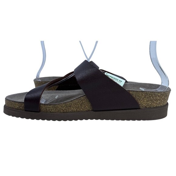 Mephisto Women's Helen Thong Sandal in Chestnut Leather, Size EU 37 / US 7 M - Picture 3 of 11